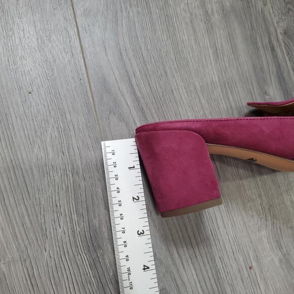 Vionic Shoes Witch Fairy Women Size 6.5 Pink Presley Mules Block Heel Suede Bow - Picture 11 of 12